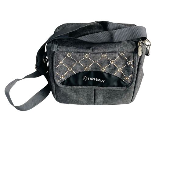 Lekebaby Breast Milk Cooler Bag Contoured Ice Pack Insulated BottleTote Bag Grey - Picture 1 of 12